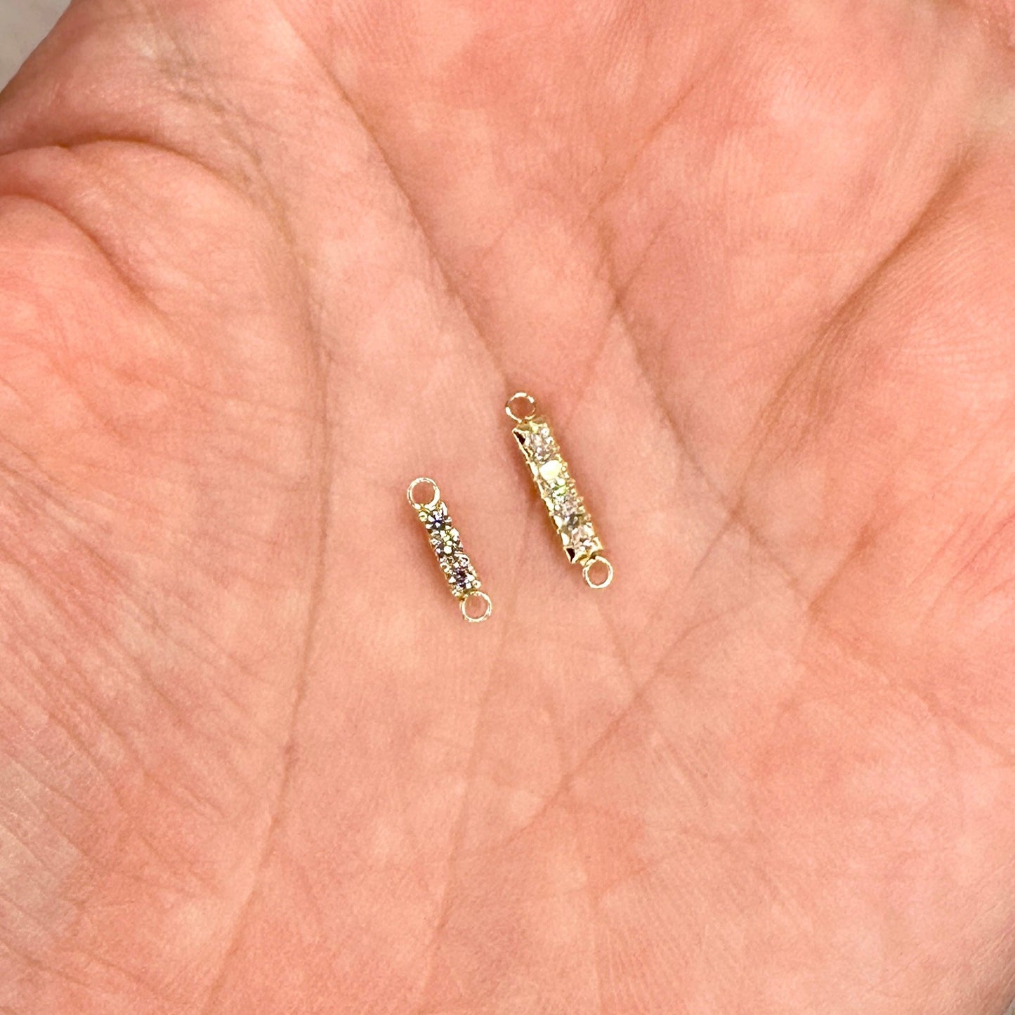 Three & Four Stone Bar Connector forEVER Permanent Jewelry