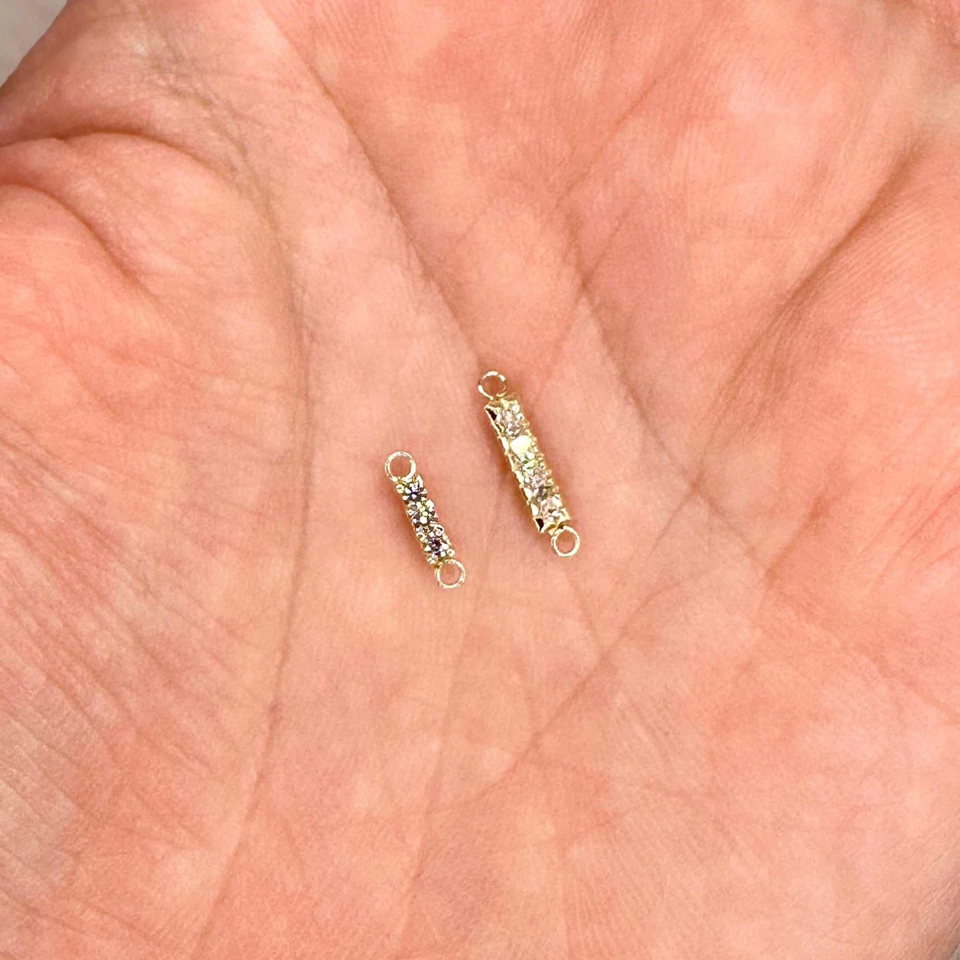 Three & Four Stone Bar Connector forEVER Permanent Jewelry