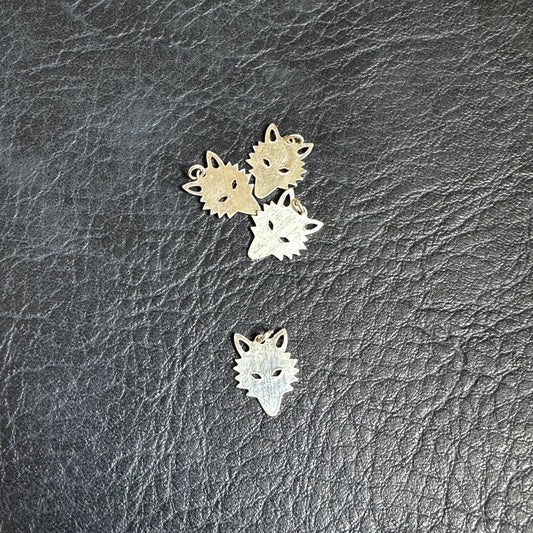 Sterling Silver Wolf Pendant