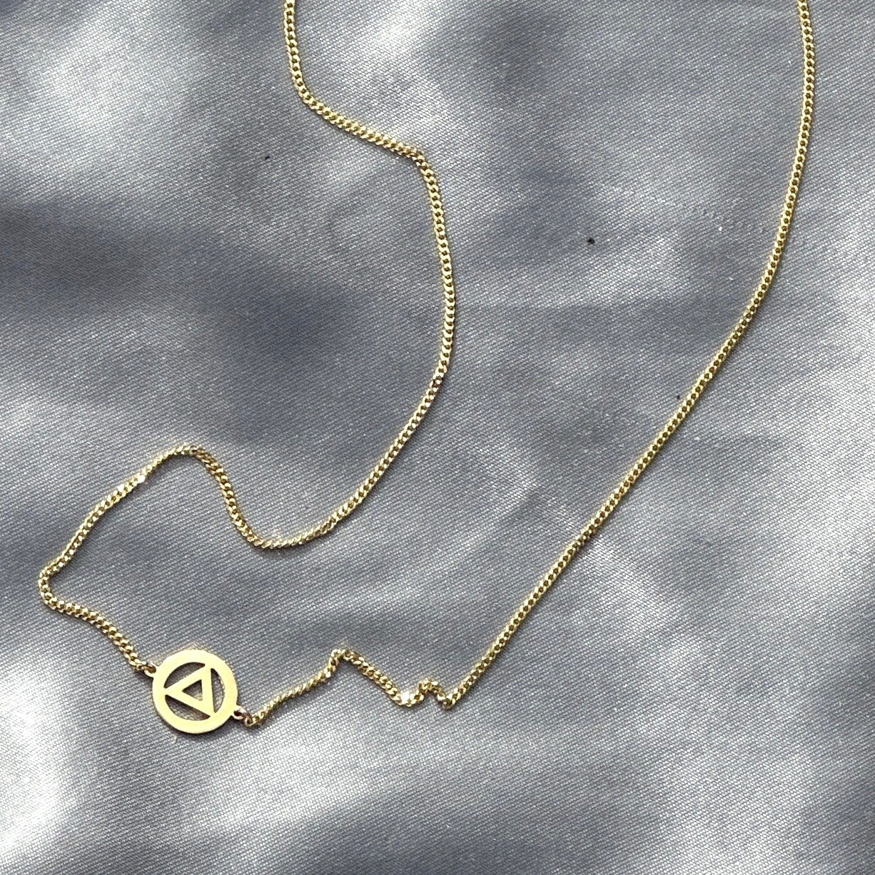 Sobriety Necklace 10k Yellow Gold