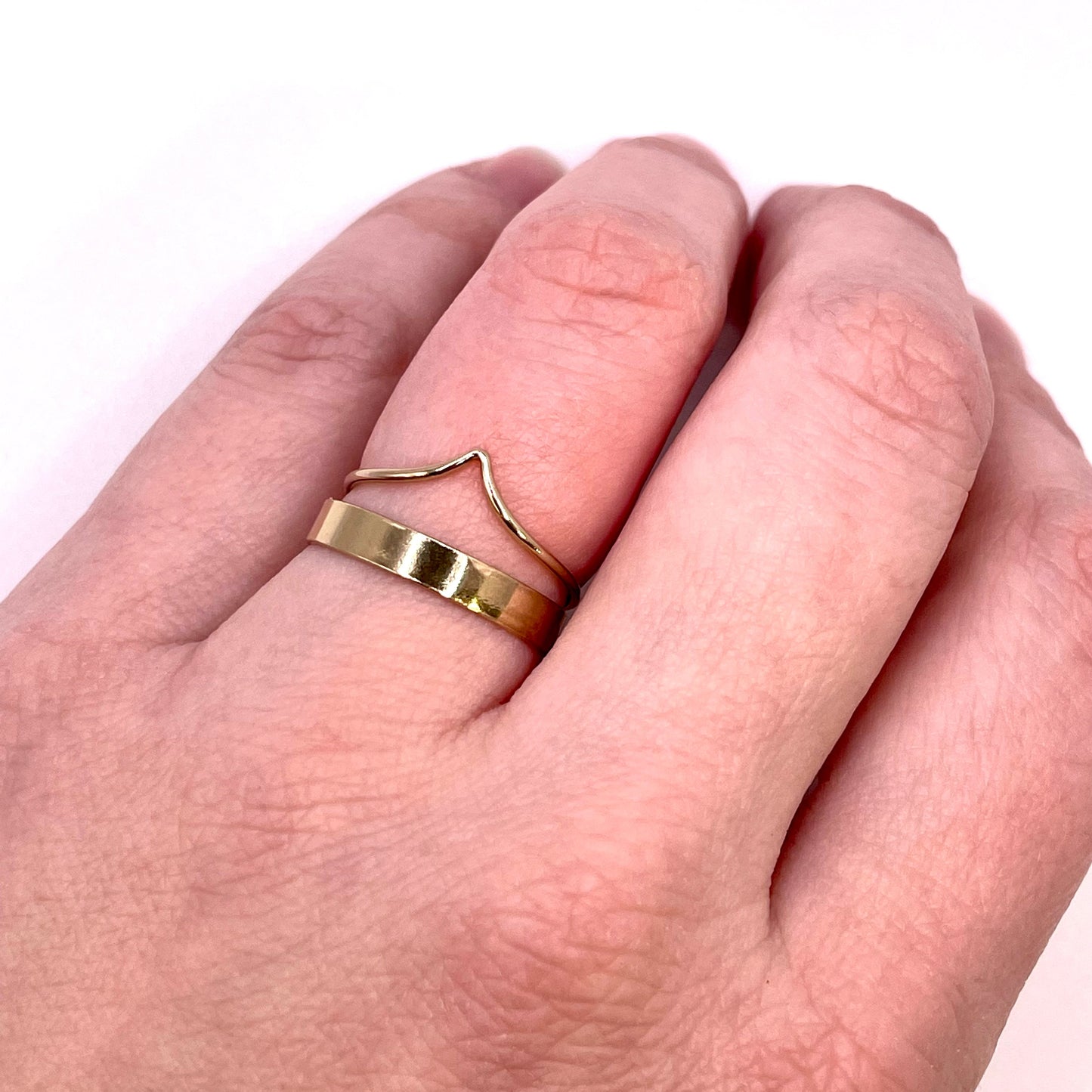 Chevron Stacking Ring 14k Gold-Filled