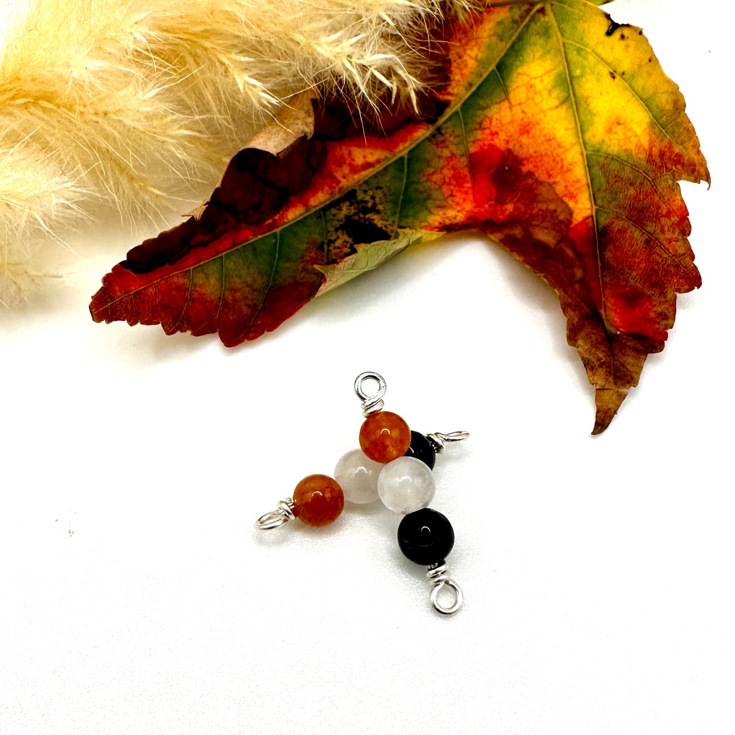 Halloween Connectors with Orange, White & Black