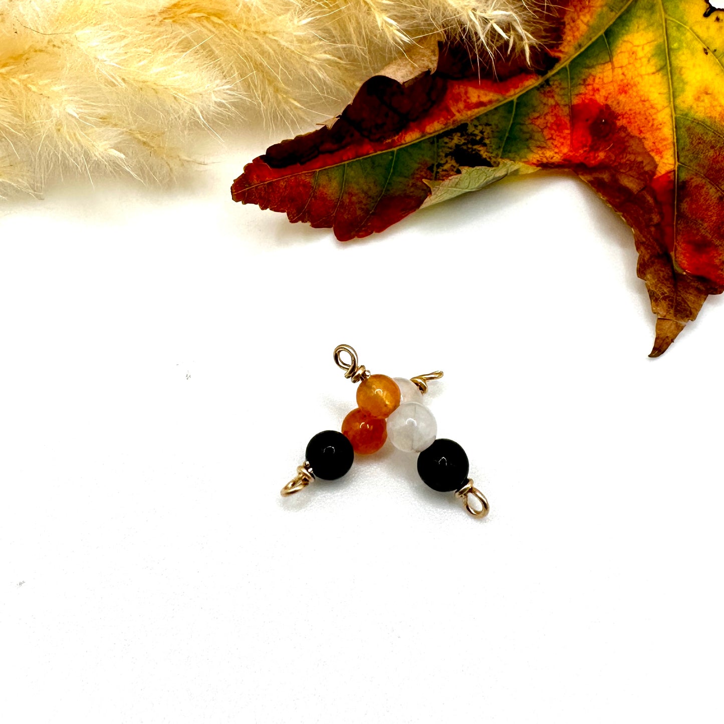 Halloween Connectors with Orange, White & Black