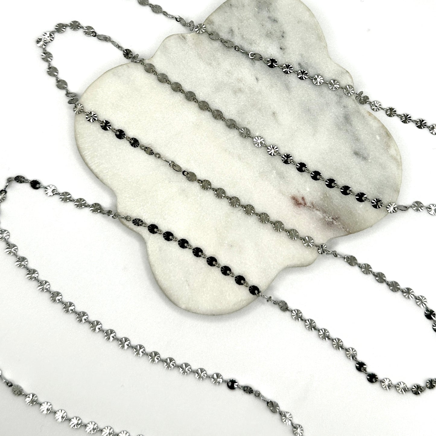 Stainless Steel PVD Plated Starburst Chain by the Meter