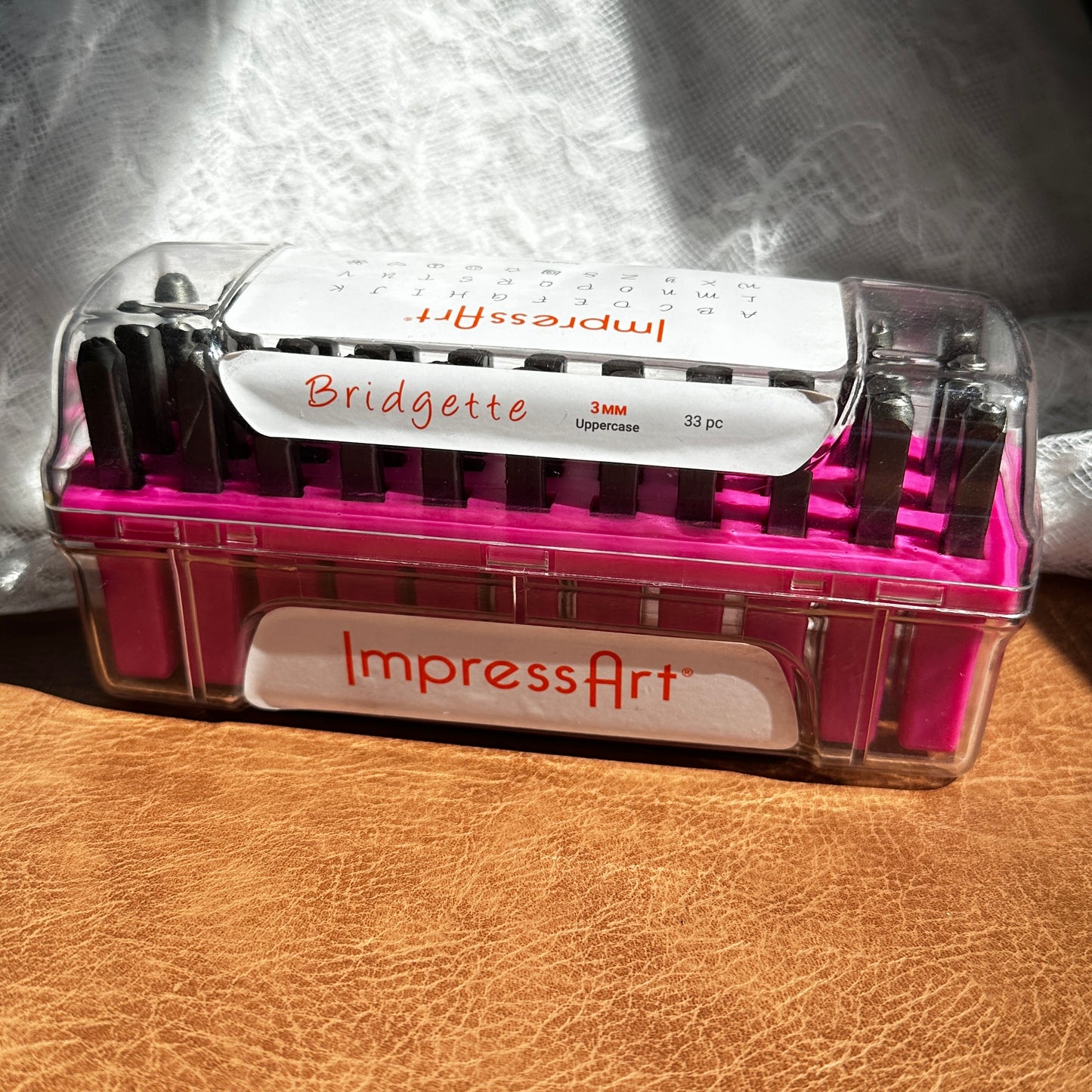ImpressArt 'Bridgette' 3mm Uppercase Alphabet Stamps 33 Piece Set