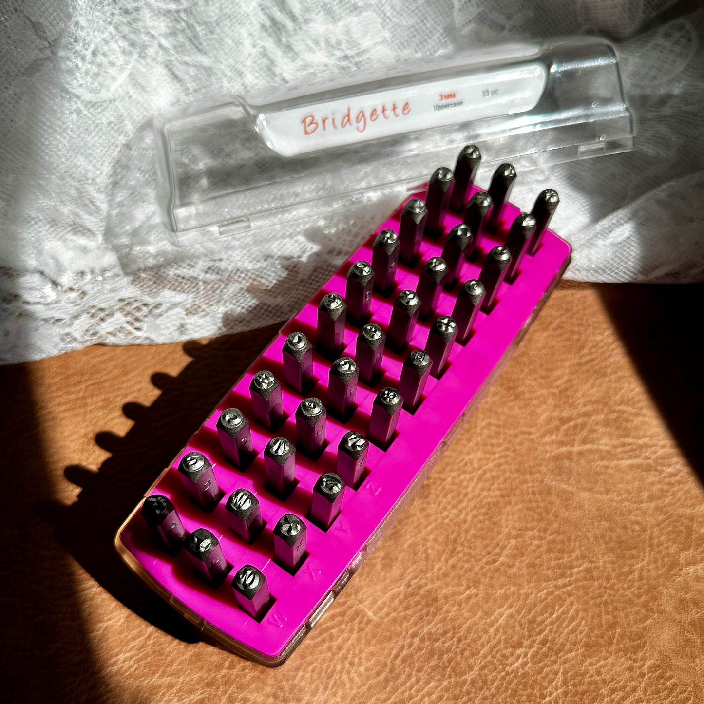 ImpressArt 'Bridgette' 3mm Uppercase Alphabet Stamps 33 Piece Set