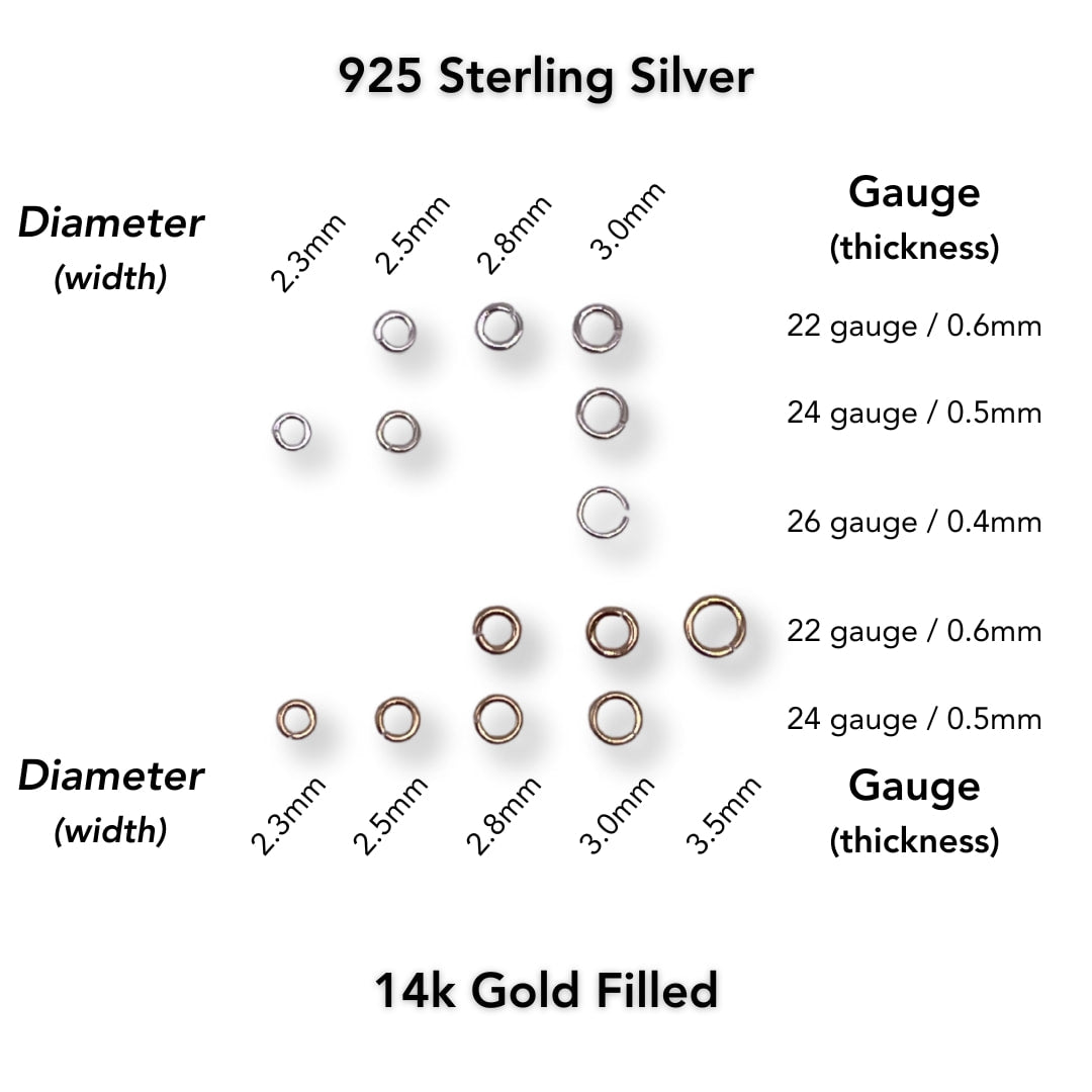 Jump Rings Sterling Silver Click & Lock Jump Rings forEVER Permanent Jewelry Supplies