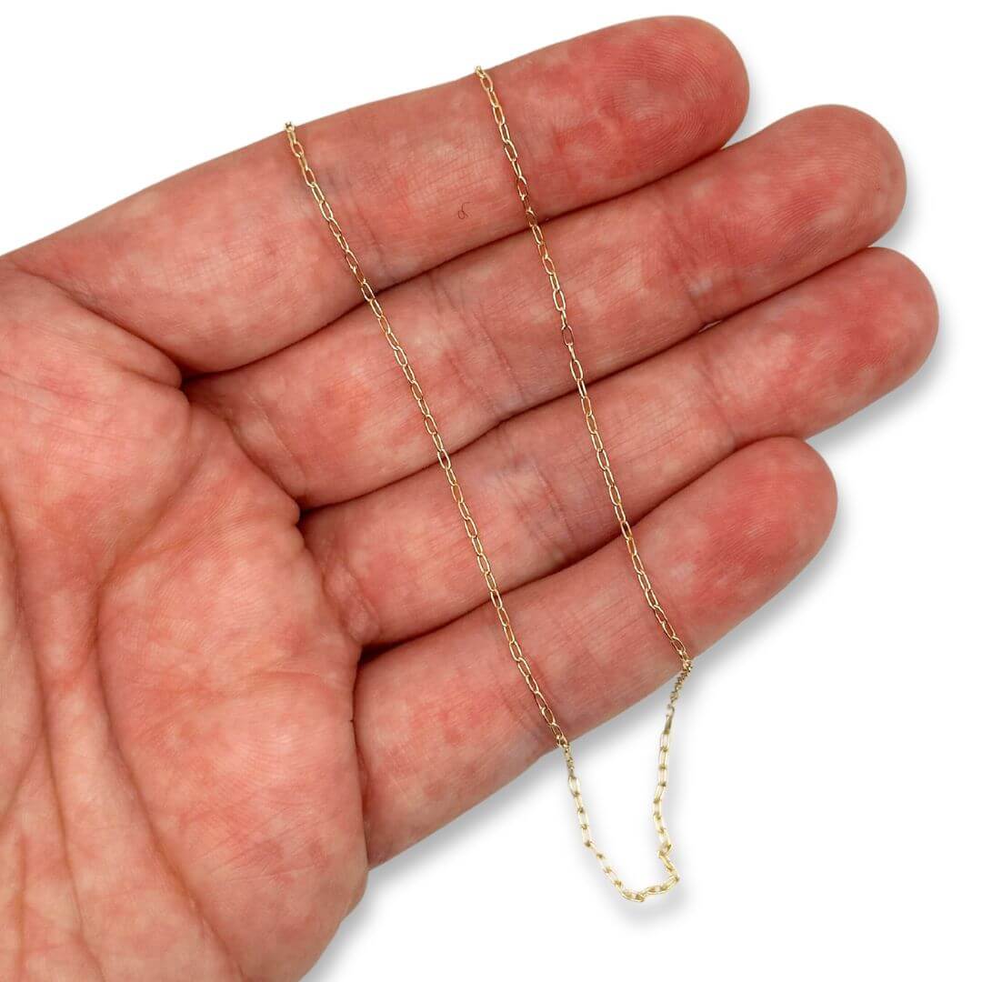 14k Gold-Filled Drawn Diamond Cut Cable Chain onhand