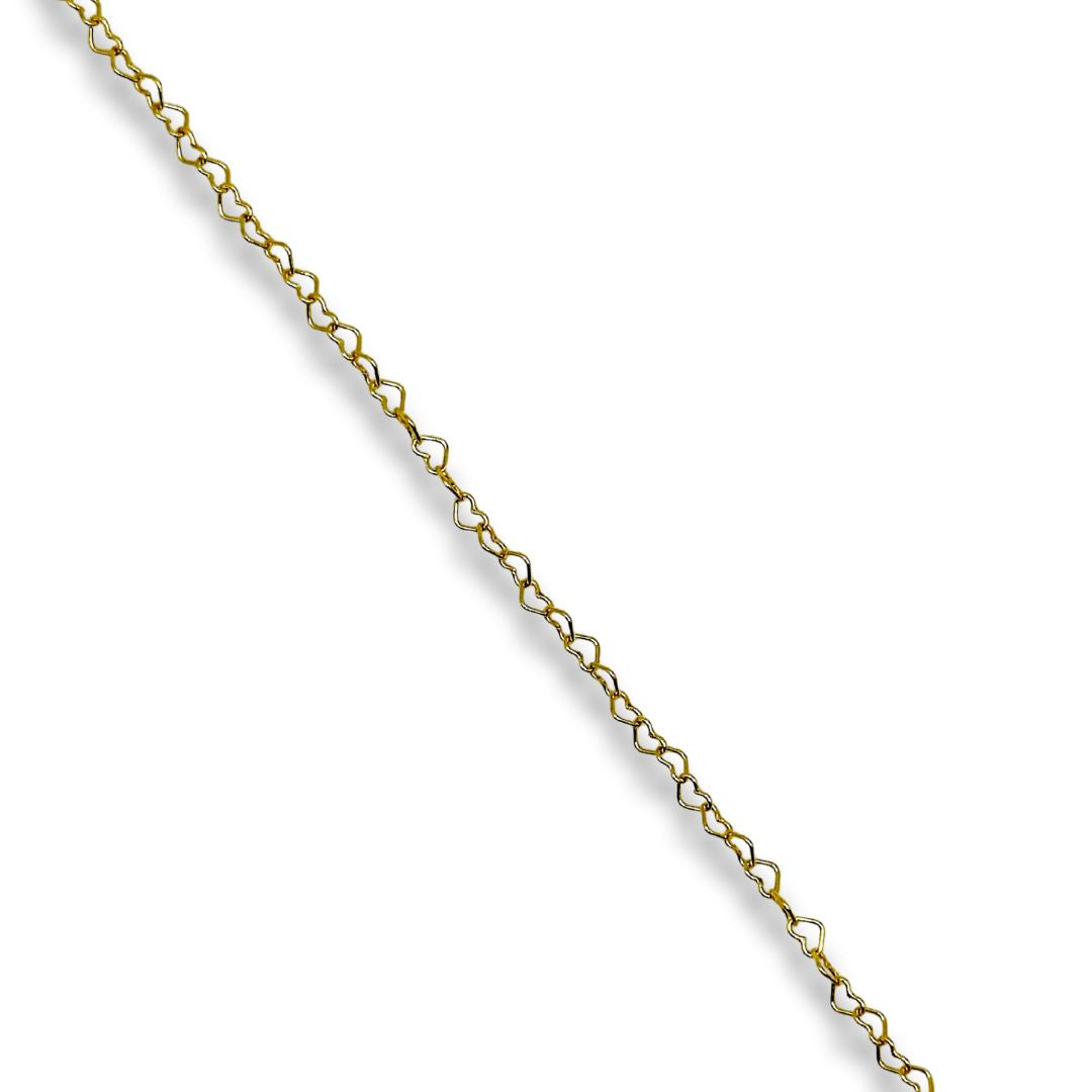 Chain 14k Gold Filled Heart Chain by the Meter forEVER Permanent Jewelry Supplies