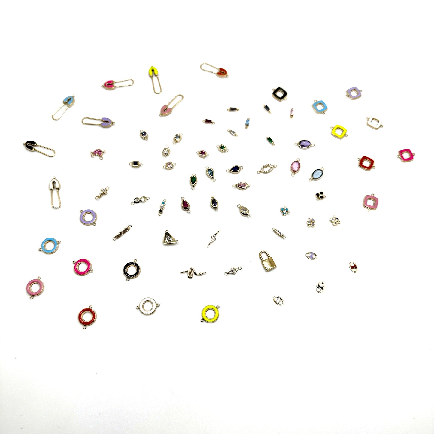 Bezel Set Oval Gemstone Connector