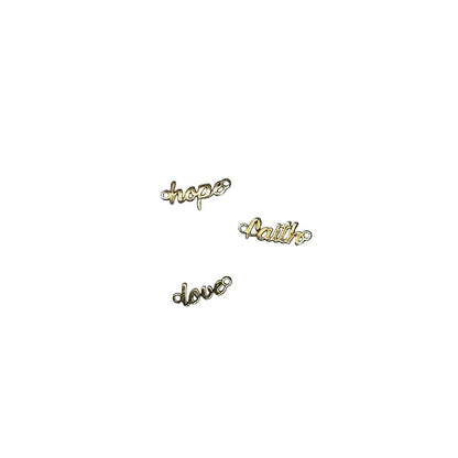 Connector 10k Solid Gold "Faith" Connector forEVER Permanent Jewelry Supplies