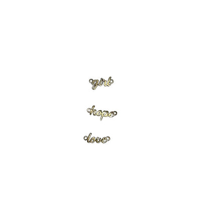 Connector 10k Solid Gold "Faith" Connector forEVER Permanent Jewelry Supplies