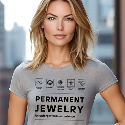 Permanent Jewelry Premium Womens Crewneck T-shirt