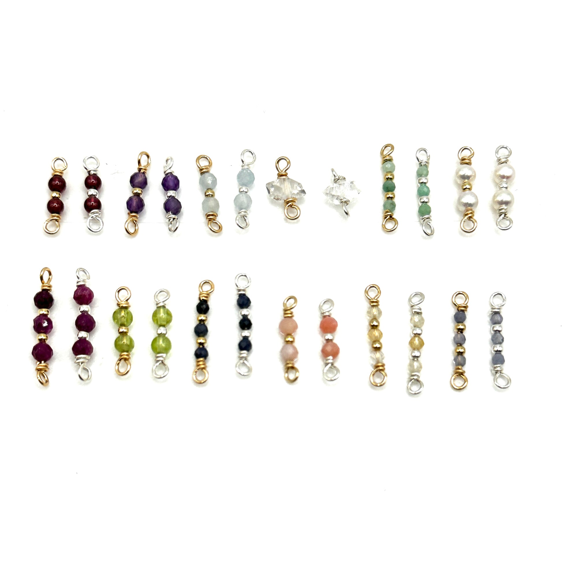 Connector Handmade Specialty Birthstone Connectors - Gold Filled forEVER Permanent Jewelry Supplies