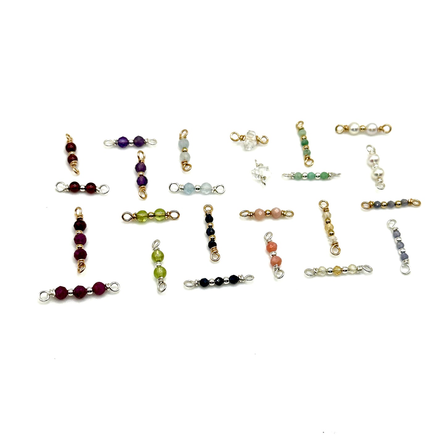 Connector Handmade Specialty Birthstone Connectors - Gold Filled forEVER Permanent Jewelry Supplies