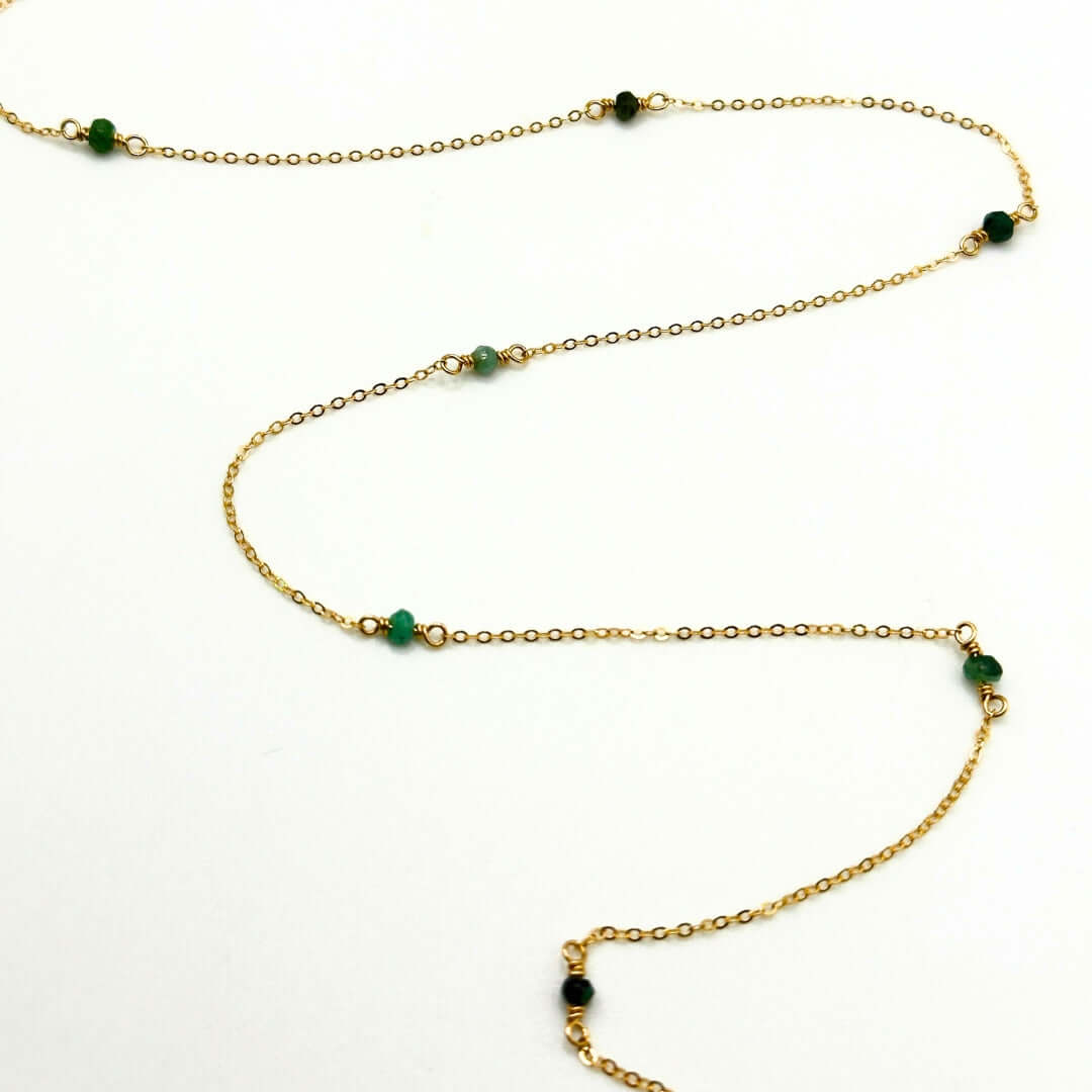 Emerald Gemstone Chain