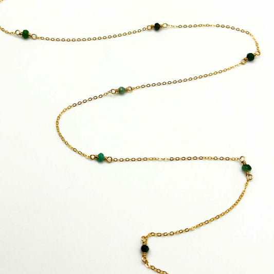 Emerald Gemstone Chain