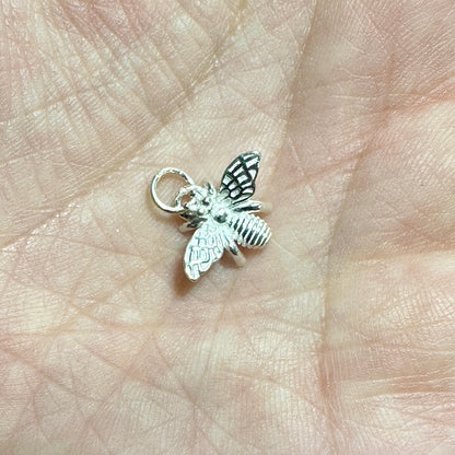 Sterling Silver Bee Pendant Charm