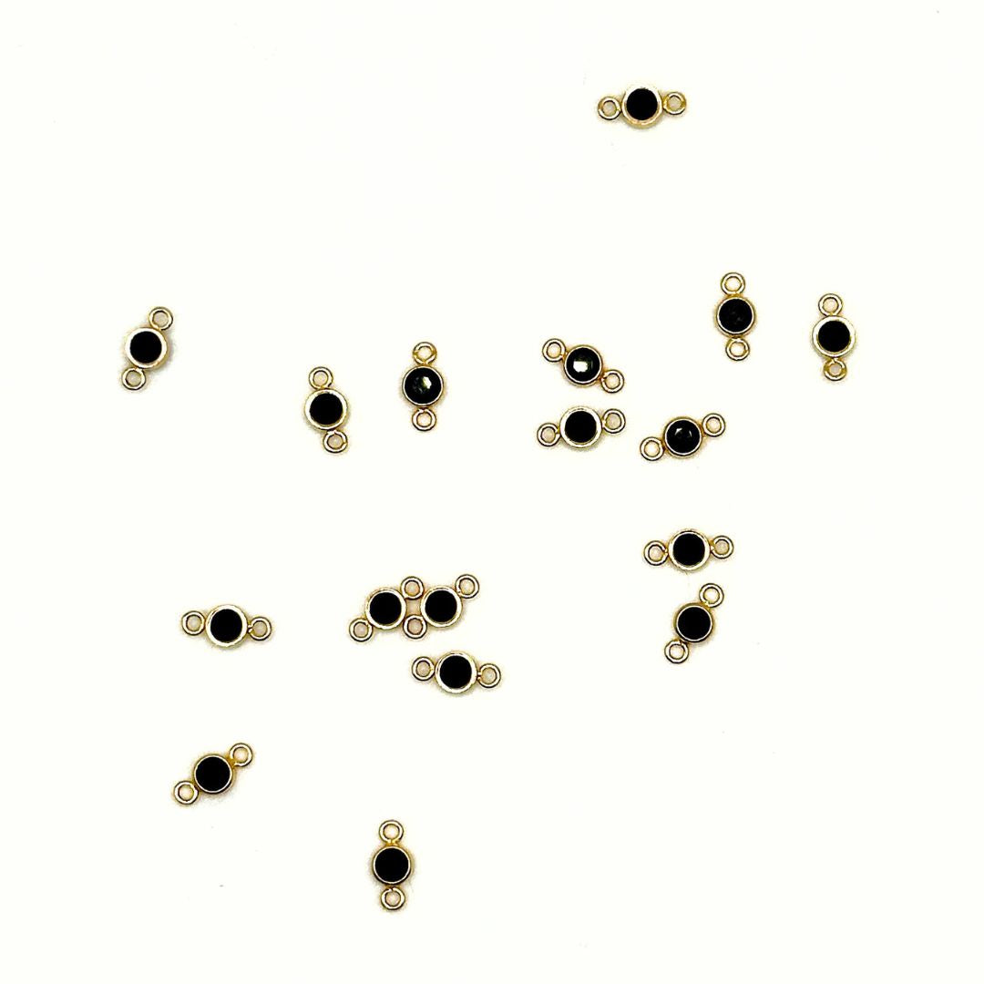 Connector Gold Filled 3mm AAA Cubic Zirconia Birthstone Connectors forEVER Permanent Jewelry Supplies