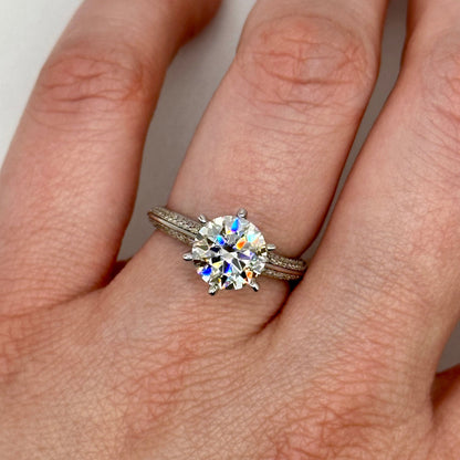 'Elizabeth' Moissanite Engagement Ring