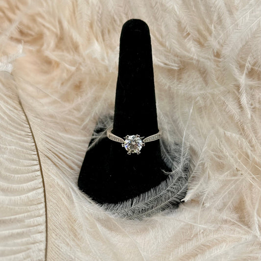 'Diana' Moissanite Engagement Ring