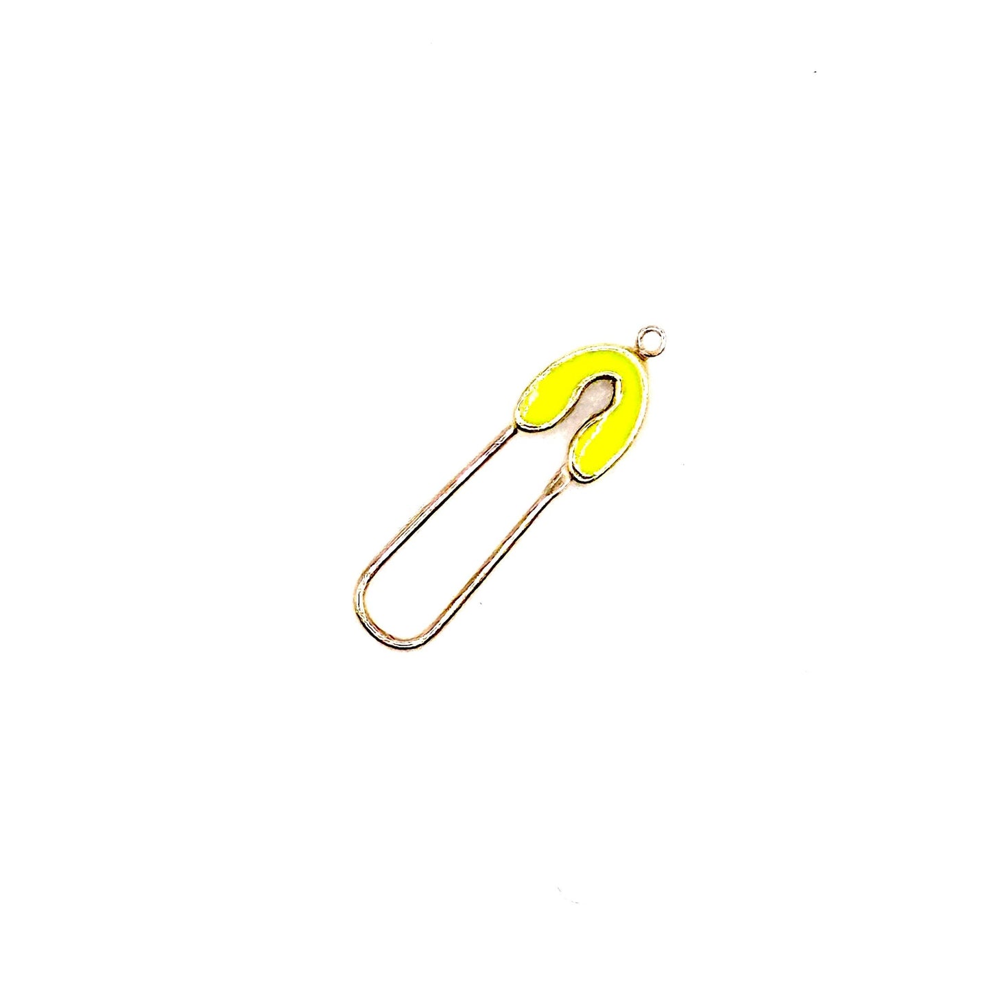 14k Gold & Enamel Paperclip Clasp