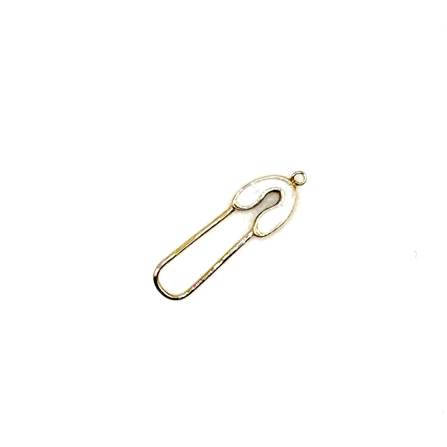 14k Gold & Enamel Paperclip Clasp