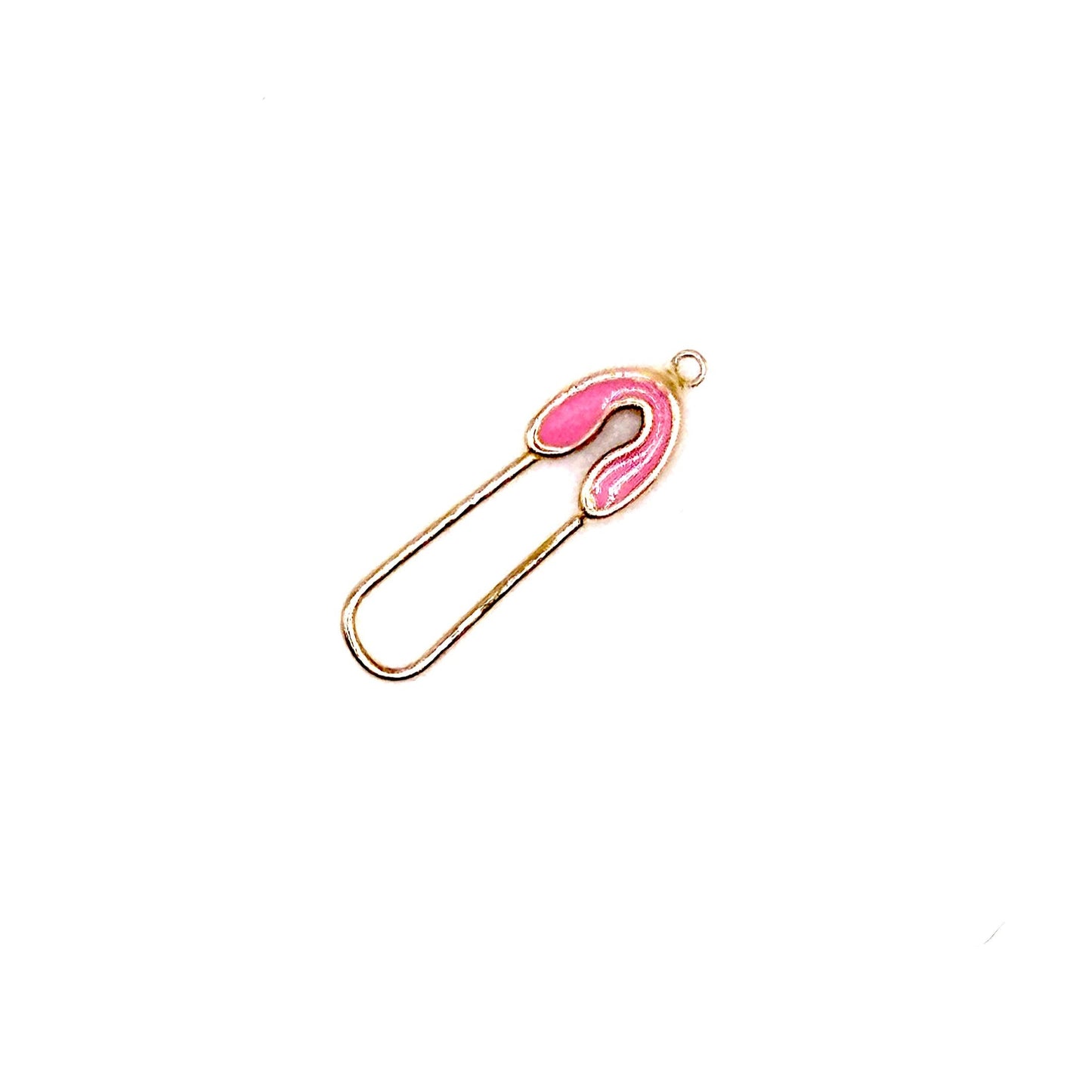 14k Gold & Enamel Paperclip Clasp