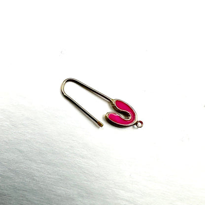 14k Gold & Enamel Paperclip Clasp