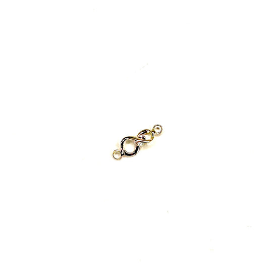 14k Gold & Gemstone 'Infinity' Connector