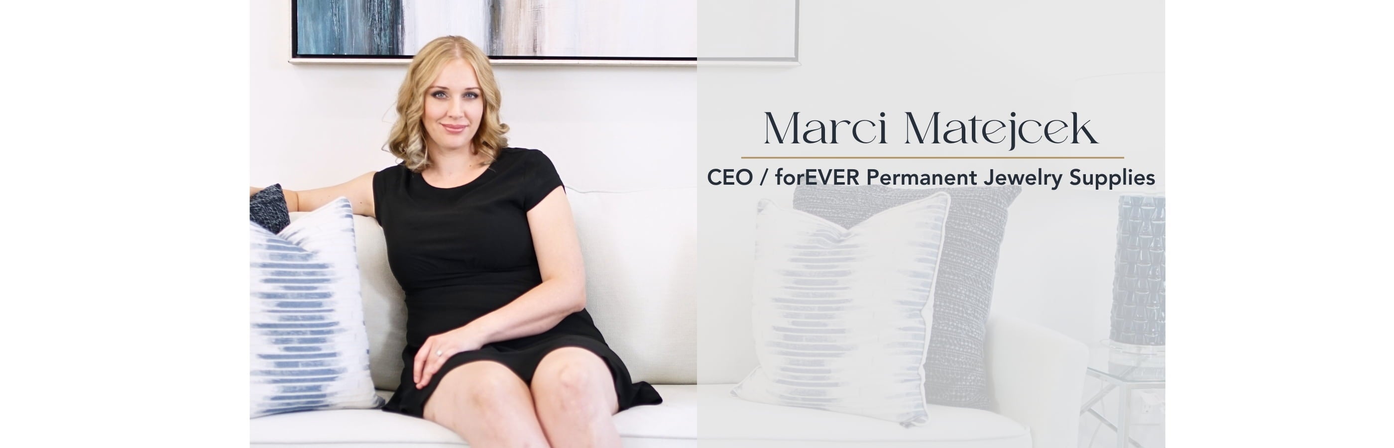 Marci Matejcek, founder & CEO of forEVER Permanent Jewelry & The forEVER Jewelry.