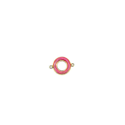 Light Pink Connector Circle with Enamel forEVER Permanent Jewelry Supplies