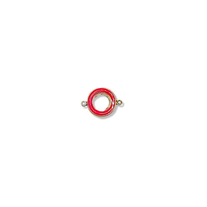 Pink Connector Circle with Enamel forEVER Permanent Jewelry Supplies