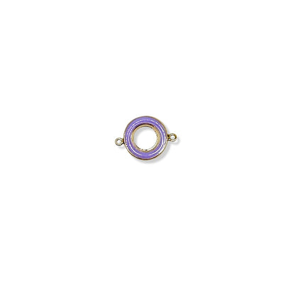 Purple Connector Circle with Enamel forEVER Permanent Jewelry Supplies