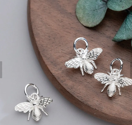 925 Sterling Silver Bee Charm