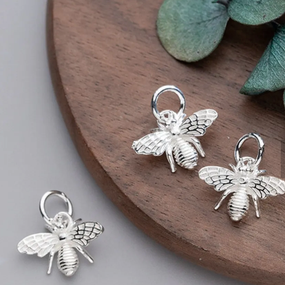 Charms 925 Sterling Silver Bee Charm forEVER Permanent Jewelry Supplies