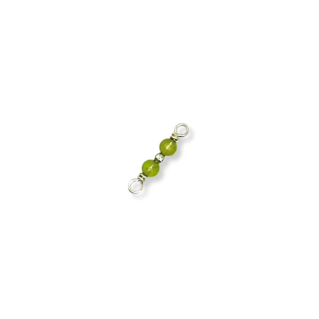 Premium Handmade Specialty Birthstone Connectors in 925 Sterling Silver