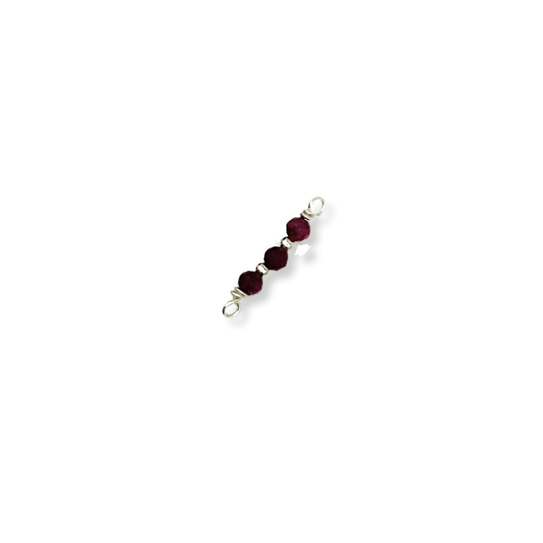 Premium Handmade Specialty Birthstone Connectors in 925 Sterling Silver