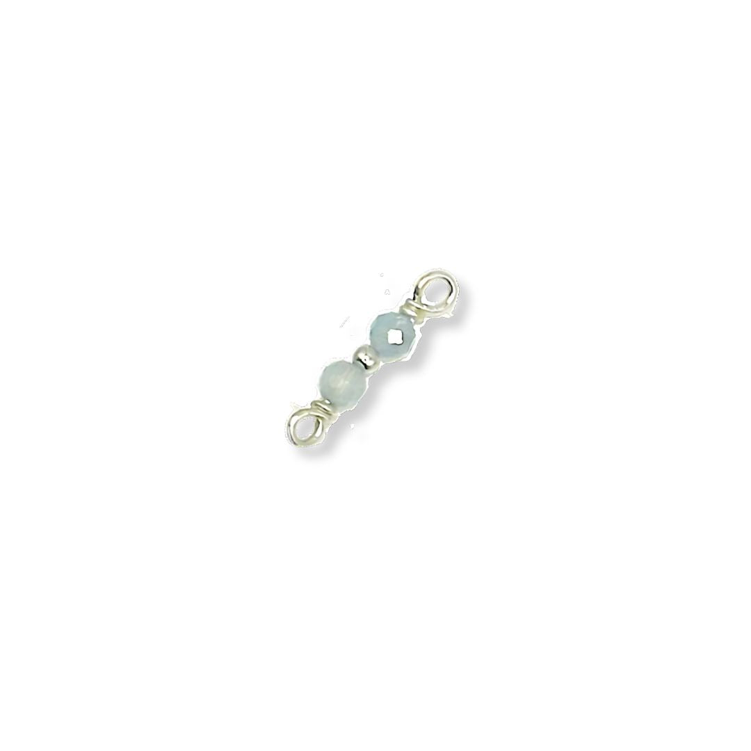 Premium Handmade Specialty Birthstone Connectors in 925 Sterling Silver