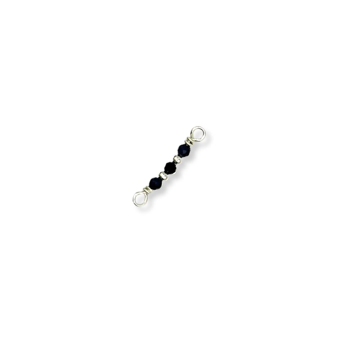 Premium Handmade Specialty Birthstone Connectors in 925 Sterling Silver