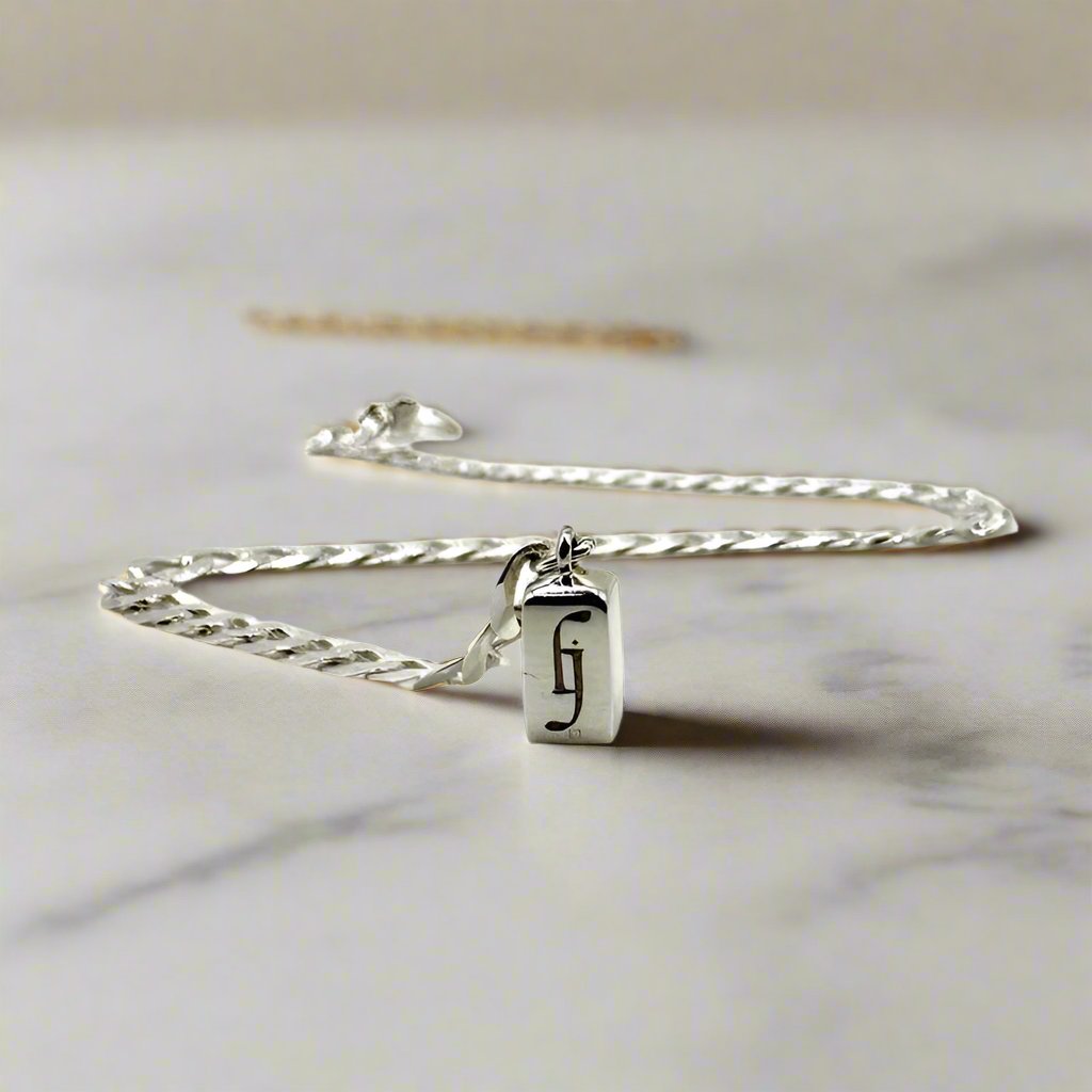 'The Original' EverLock Anklet | .925 Sterling Silver Square Lock