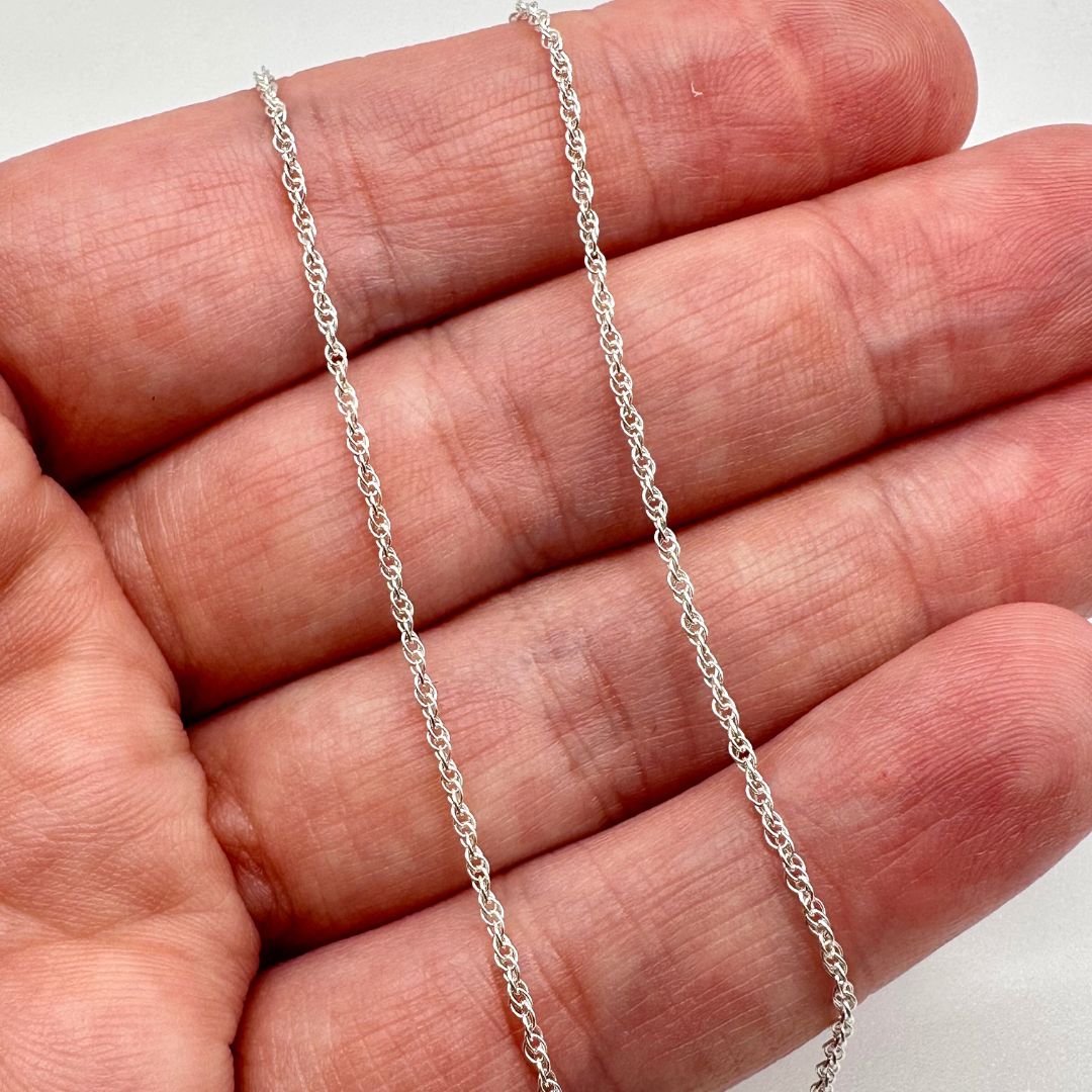 925 Sterling Silver Rope Chain by the Meter