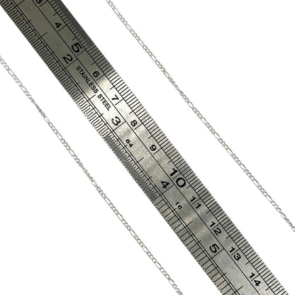 Sterling Silver Chain 925 Sterling Silver 1.5mm Figaro Chain by the Meter forEVER Permanent Jewelry Supplies