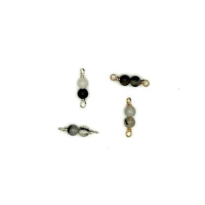 Premium Handmade Hair Quartz Connectors, ideal for permanent jewelry creations.