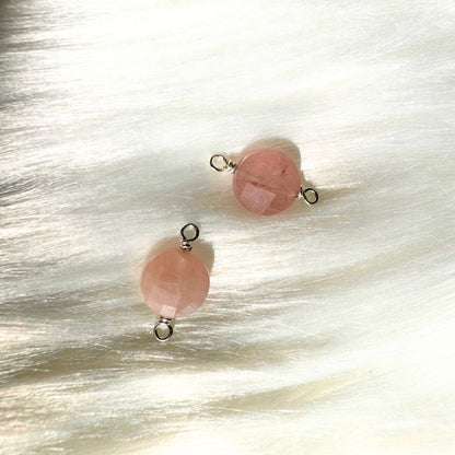 Premium Handmade Rose Quartz Connectors: the perfect addition to your permanent jewelry offerings.