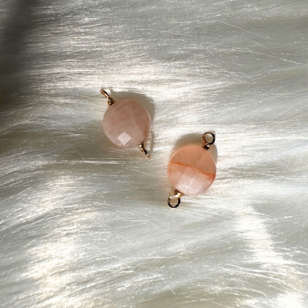 Premium Handmade Rose Quartz Connectors: the perfect addition to your permanent jewelry offerings.