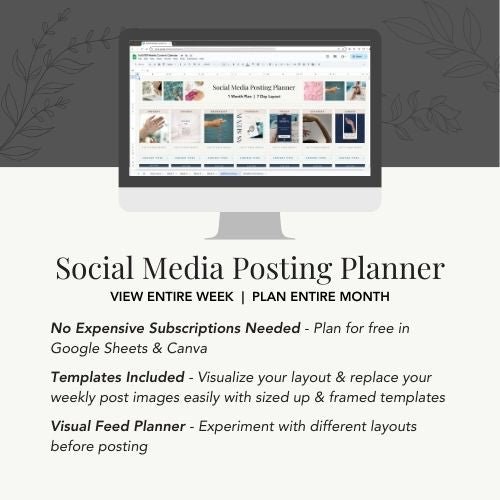 Social Media Monthly Content Planner | Google Sheets Template
