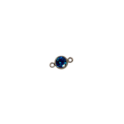 Gold Filled 4mm AAA Cubic Zirconia Birthstone Connectors