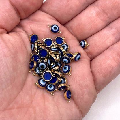 14k Gold Filled Connector Evil Eye Connectors forEVER Permanent Jewelry Supplies