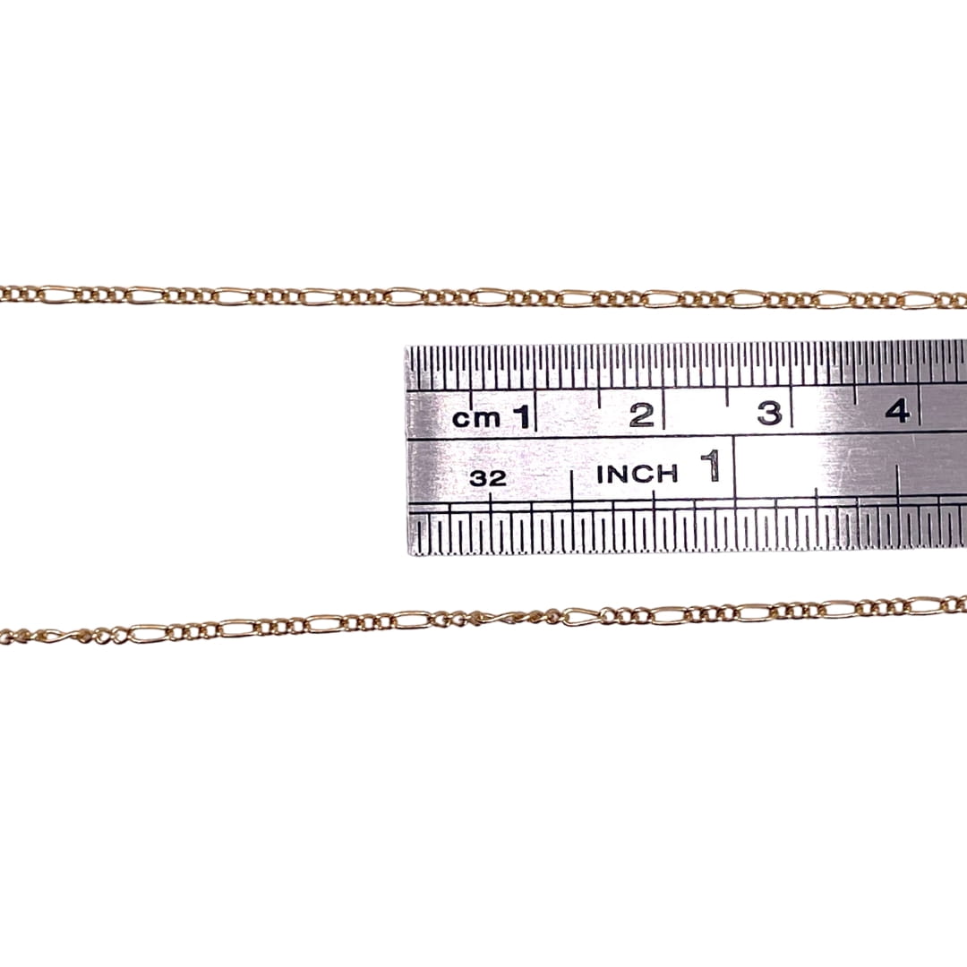 14k Gold Filled Figaro Chain by the Meter
